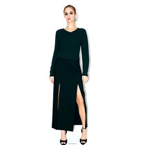ZARA TOP QUALITY SLIT WOOL SKIRT ZW COLLECTION